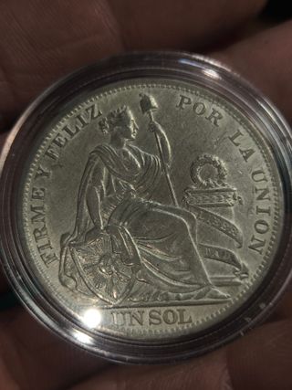 Moneda 1 Sol Plata Perú 1993