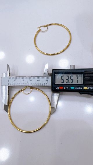 Orecchini a cerchio in oro giallo 18kt 750