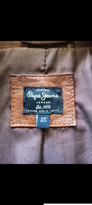 Cazadora Pepe Jeans Piel Marrón Talla XS