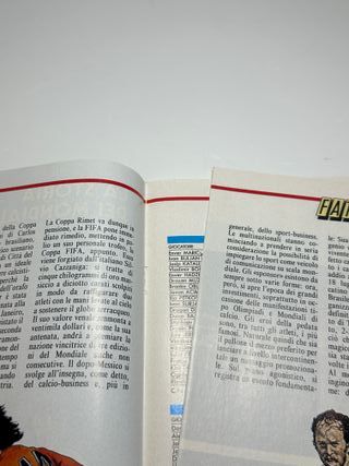 LA STORIA dei MONDIALI 1930-1990 calcio 4 inserti