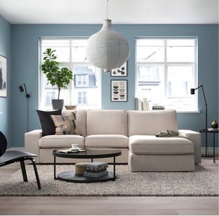 Sofá Kivik Ikea con Chaiselongue Beige