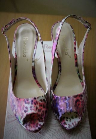 Sandalias Renatta & Go Animal Print Tacón