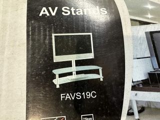 MESA CRISTAL CON SOPORTE TV - 50 PULGADAS 75KG