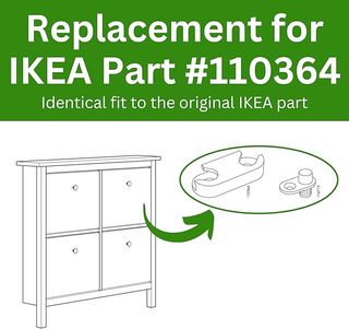 4 Bisagras Zapatero Ikea Hemnes Blancas