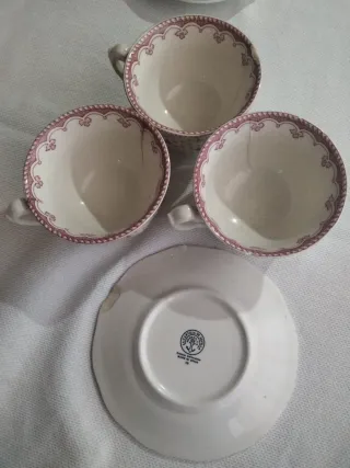 Juego de café La Cartuja Aurora 202 Rosa