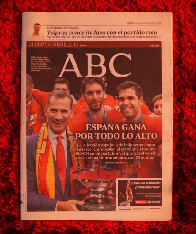 ABC HISTÓRICO - ESPAÑA CAMPEONA EUROBASKET 2015