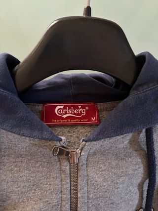 Felpa Carlsberg con cappuccio e zip
