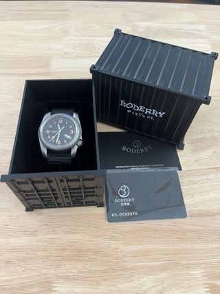 Reloj Automático Boderry Voyager Negro/Titanio