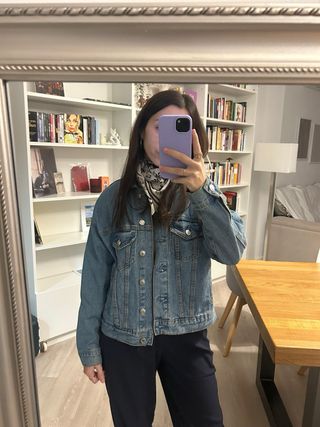 Cazadora tejana vaquera