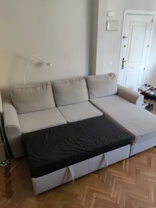 Sofá cama chaise longue 3 plazas