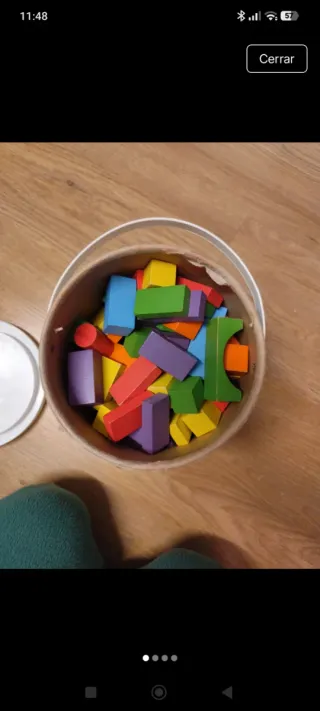 Juego de construcción de madera