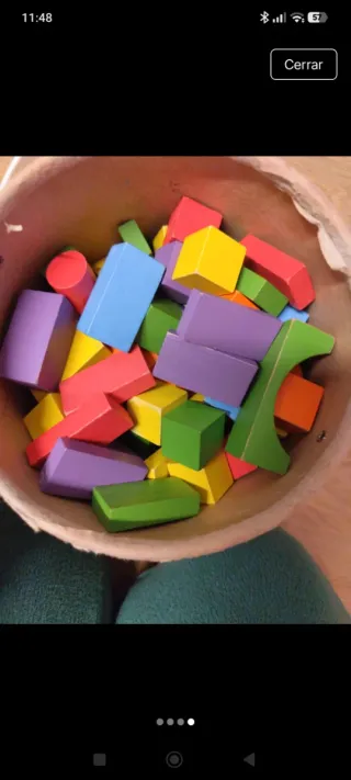 Juego de construcción de madera