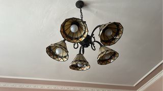 Lámpara de techo Tiffany cristal