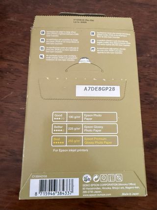 Carta per Foto Epson Glossy 10x15cm 40 fogli