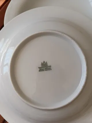 2 Platos Hondos Porcelana Vohenstrauss