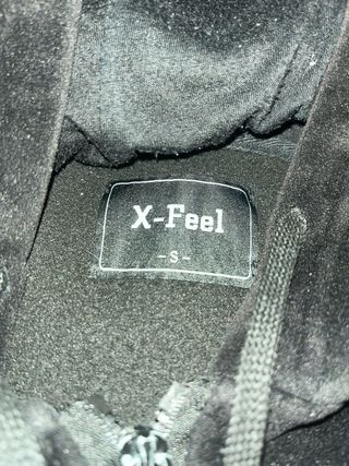 Sudadera X-Feel Negra con Cremallera