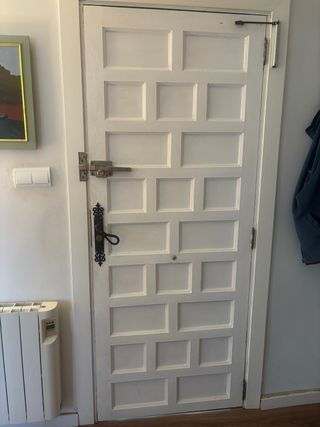 Puerta madera exterior 198x79cm