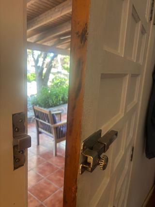 Puerta madera exterior 198x79cm