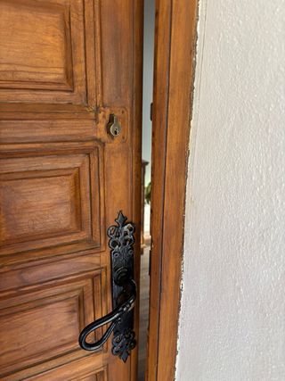 Puerta madera exterior 198x79cm