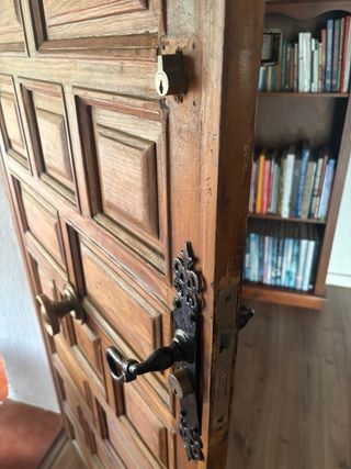 Puerta madera exterior 198x79cm