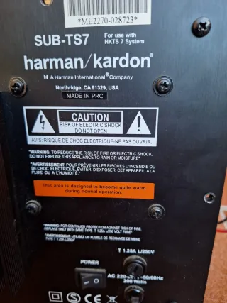 Harman kardon// Infinity amplificador interno subw