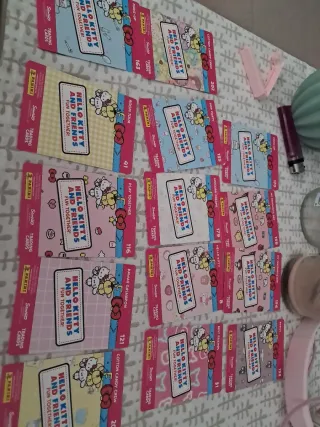 Cartas Hello Kitty panini vendo sueltas por 50c
