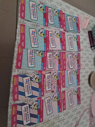 Cartas Hello Kitty panini vendo sueltas por 50c
