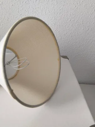 Pantallas de lámpara de tela beige (Set de 3)