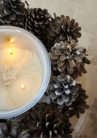 Piñas naturales decorativas para centro de mesa