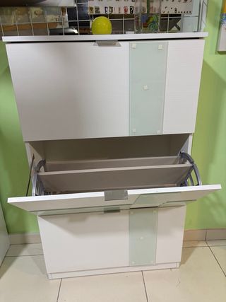 Zapatero 3 puertas blanco