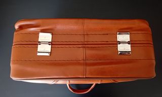 Maleta Vintage Marrón beige para viaje,decoración.