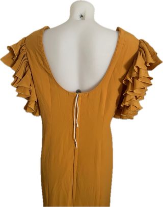 Traje Flamenca Mostaza Volantes