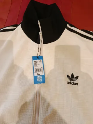 Chaqueta Adidas Blanca y Negra