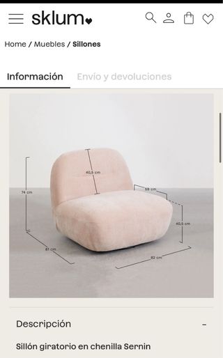 Sillón Sklum Mostaza
