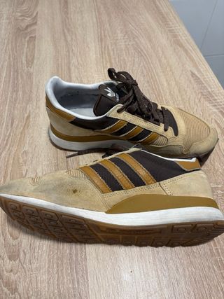 Zapatillas Adidas Hombre Beige y Marrón