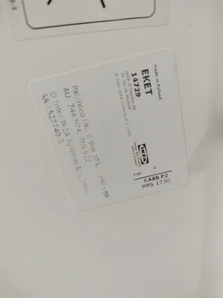 Mueble cubico blanco IKEA EKET Pintado de blanco