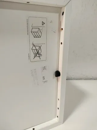 Mueble cubico blanco IKEA EKET Pintado de blanco