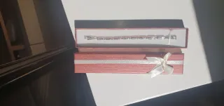 Pulsera Swarovski Cristales Plata Blanca