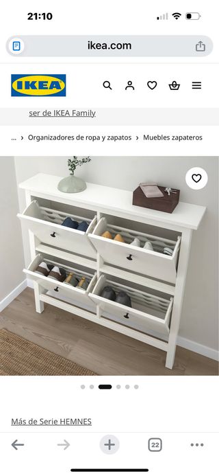 Zapatero Blanco Ikea