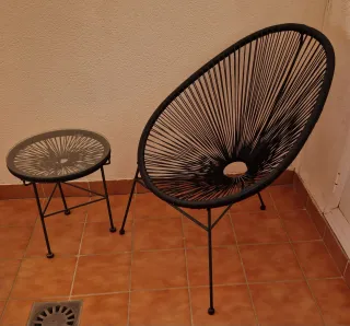 Conjunto mesa y silla jardín Acapulco