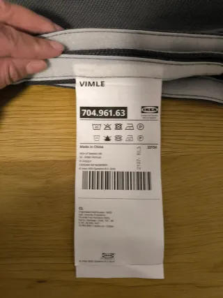 Funda reposapiés Ikea Vimle gris