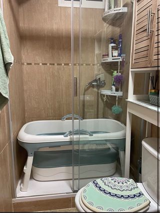 Bañera Plegable Adultos UISEBRT Azul