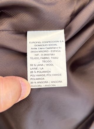 Abrigo Cortefiel Marrón