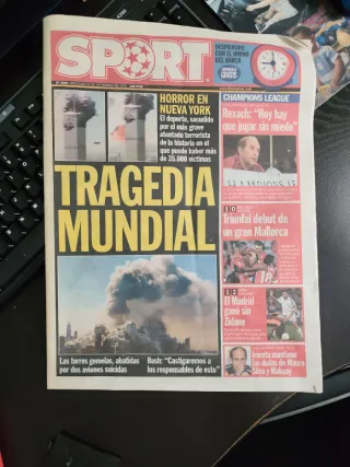Lote 7 periódicos históricos atentados terroristas