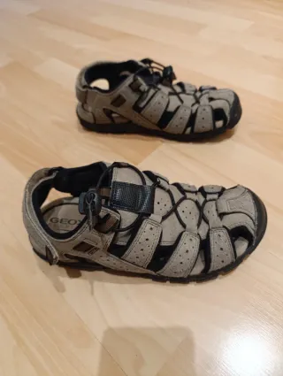 Sandalias Geox Talla 40 Beige/Negro