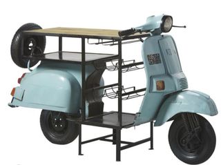 Bar estilo Vespa Azul