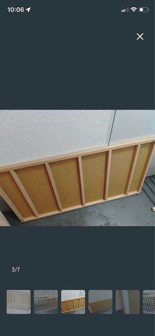 Cuna de bebé de madera IKEA