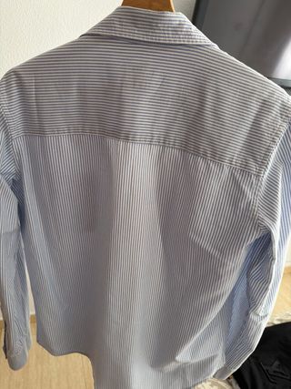 Camisa Zara Rayas Azul y Blanco
