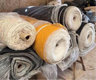 Tela acolchada 6 rollos aprox 15-25 m