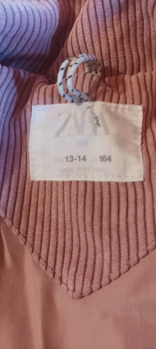 Abrigo niña rosa talla M